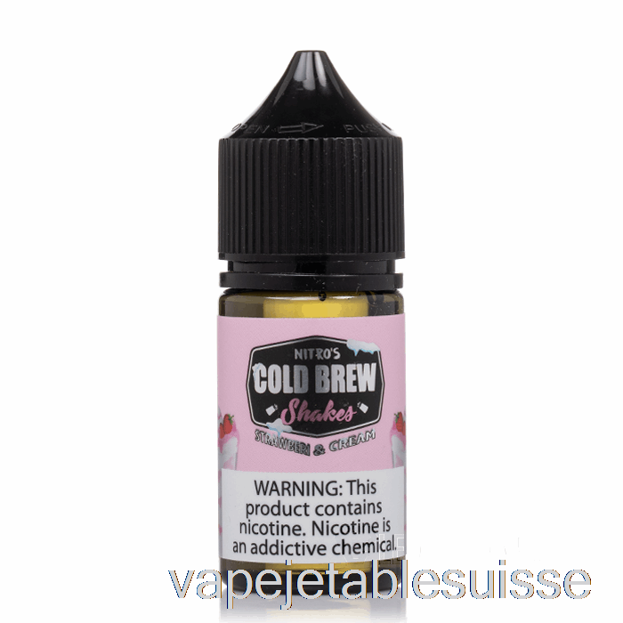 Vape Suisse Fraises Et Crème - Sels D'infusion Froide Nitros - 30ml 25mg
